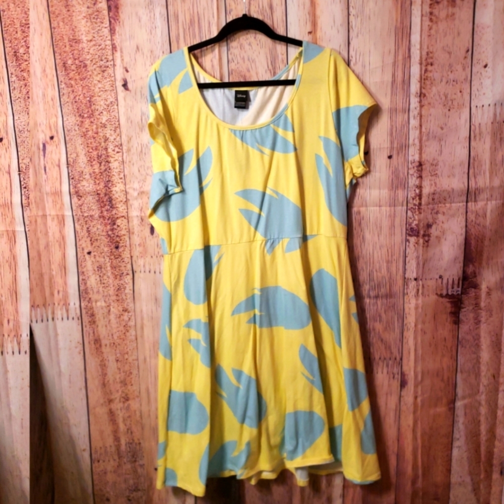 Disney Lilo & Stitch Yellow & Blue Dress Plus Size